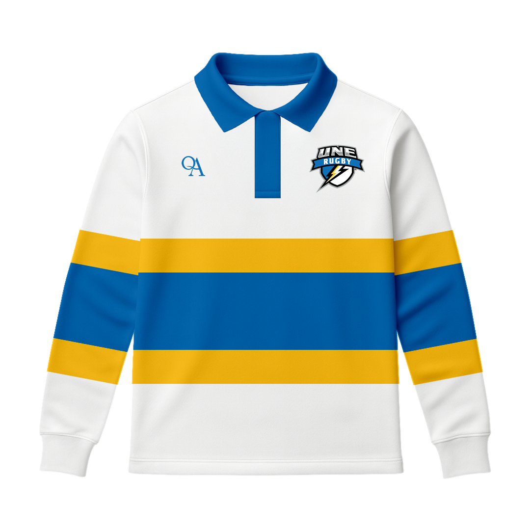 UNE Men's Rugby Longsleeve Polo