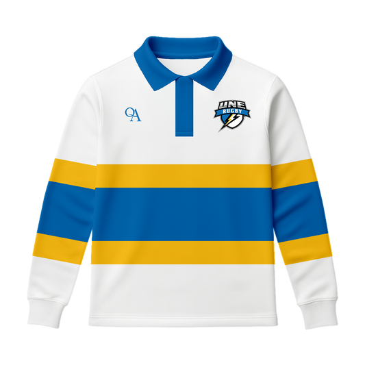 UNE Men's Rugby Longsleeve Polo